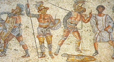Gladiators-from-the-Zliten-mosaic-400